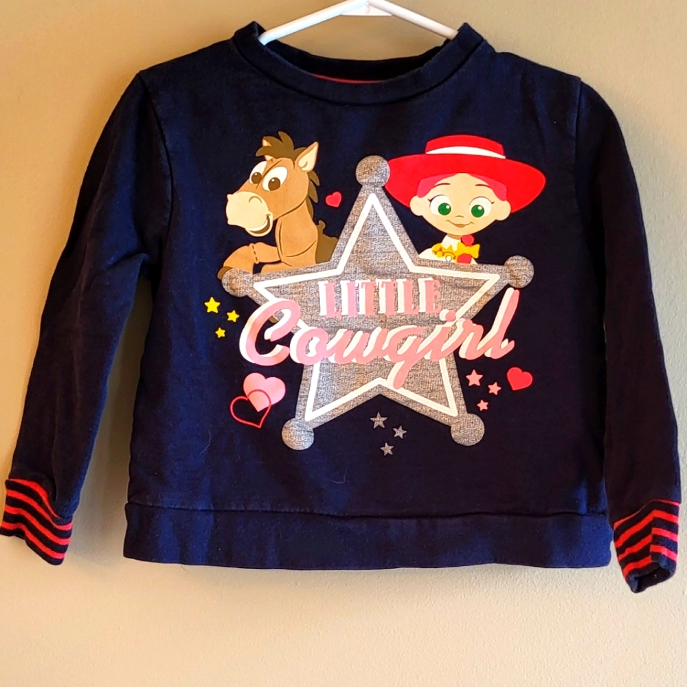 Toy Story "Little Cowgirl" navy sweatshirt